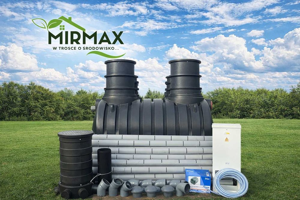 Biologiczna przydomowa oczyszczalnia ścieków 3000l 4-6os z drenażem