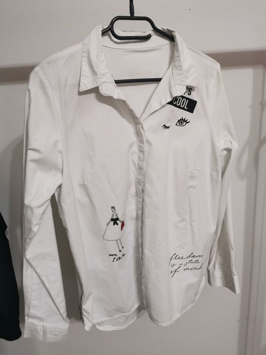 Biała koszula damska młodzieżowa 38/40