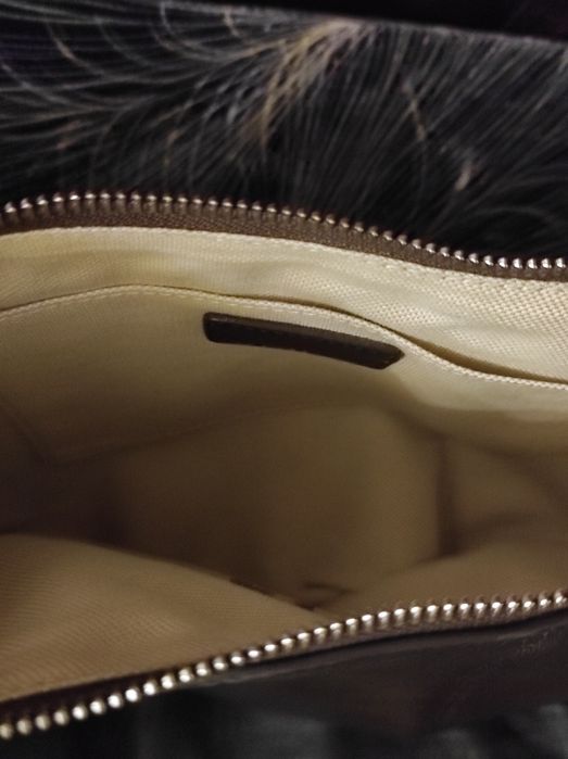Кожаная сумка шоколад в стиле lameire Croissant Bag Dark Chocolate