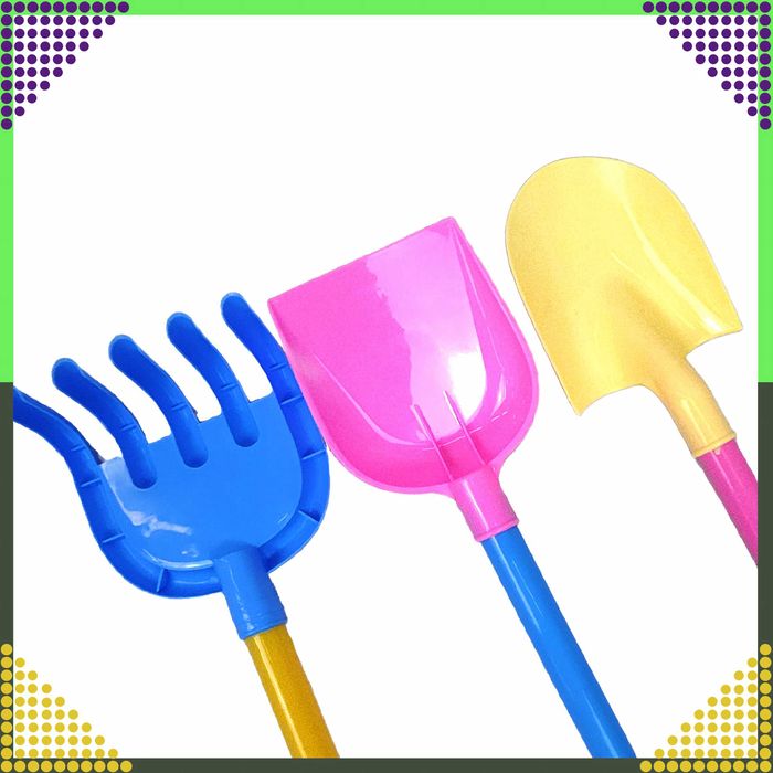 Wiaderko Foremki 9 szt Zabawek Plażowych Ogrodowych do Piaskownicy