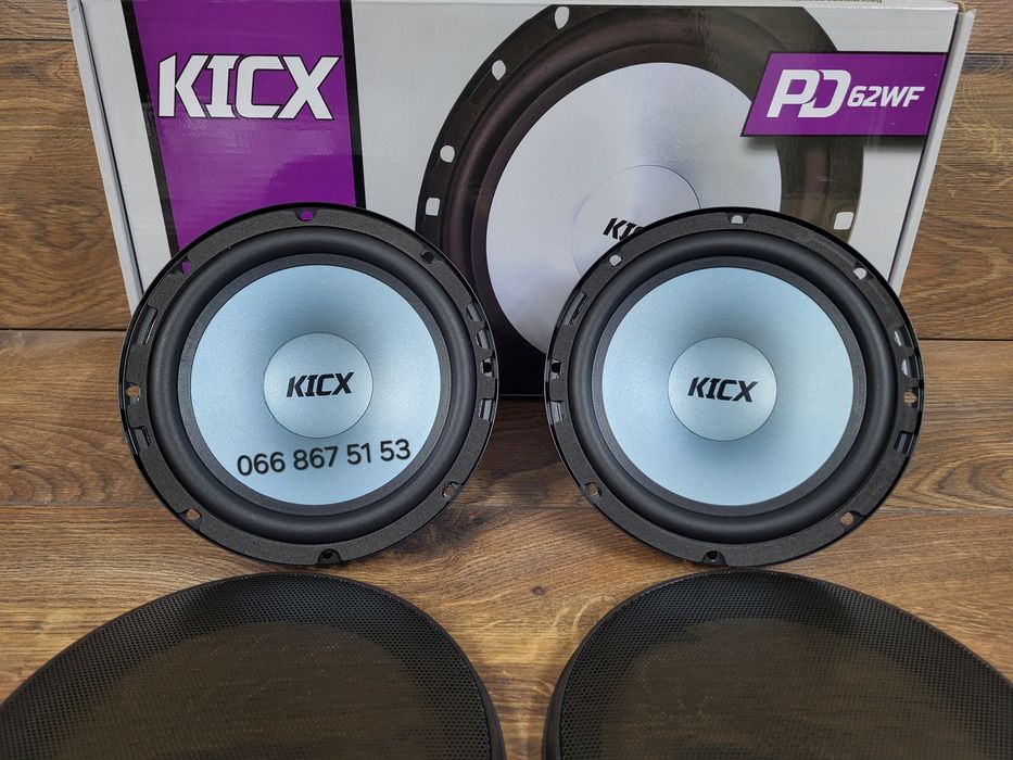 Мідбаси 16см Kicx PD 62WF /динаміки в авто/колонки/120Вт
