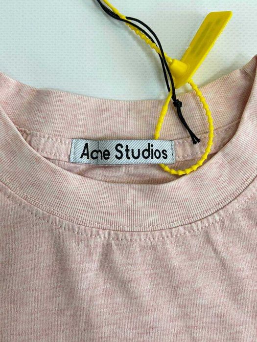 Футболка Acne Studios кремовая чорна archive кремова  distressed M L