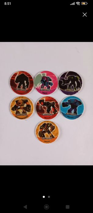 7 Tazos Gormiti ( Bom estado)
