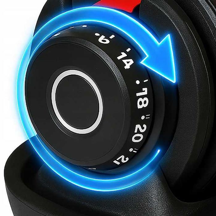 Regulowany HANTEL 2w1 2,5 - 24kg MAGNETYCZNA hantla regulowana PREMIUM