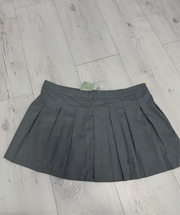 Nowa szara rozkloszowana spódnica mini H&M