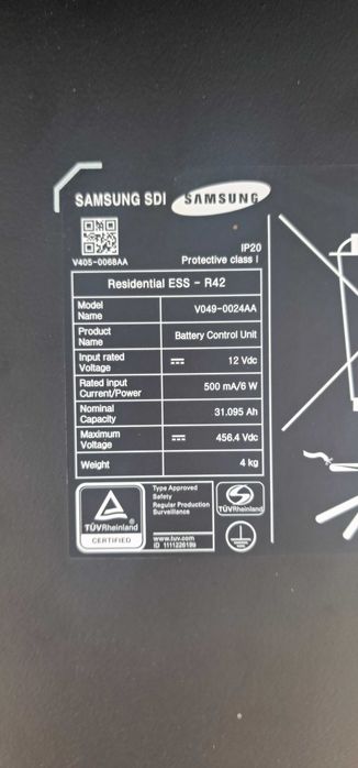 Samsung SDI Residential ESS R42 BCU ze Szwajcarii