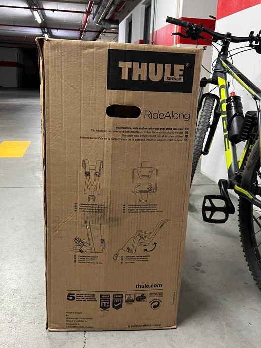 Cadeira de Criança para Bicicleta – Thule Ride Along - Forro reversível cinza/rosa