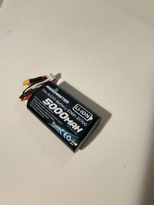 Акумулятор RadioMaster 5000 mAh 7.4V 2S Li-ION 21700 XT-30 37Wh