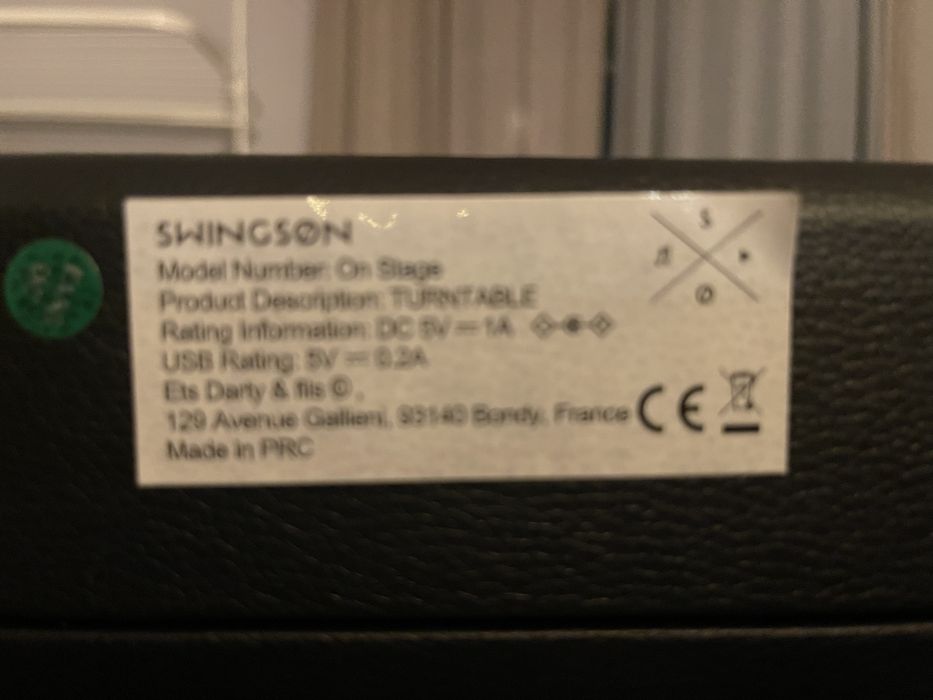 Gira discos portatil - novo