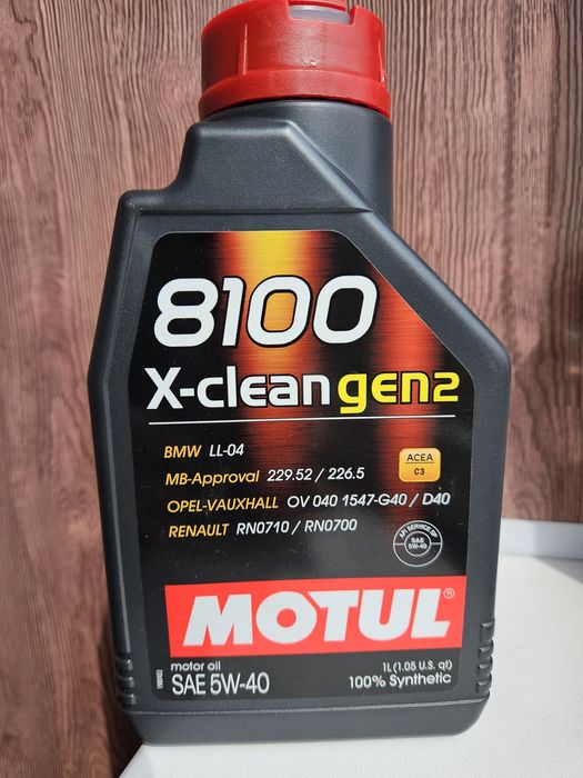 Моторна олива Motul X-clean 8100 gen2 5W-40 1 л
