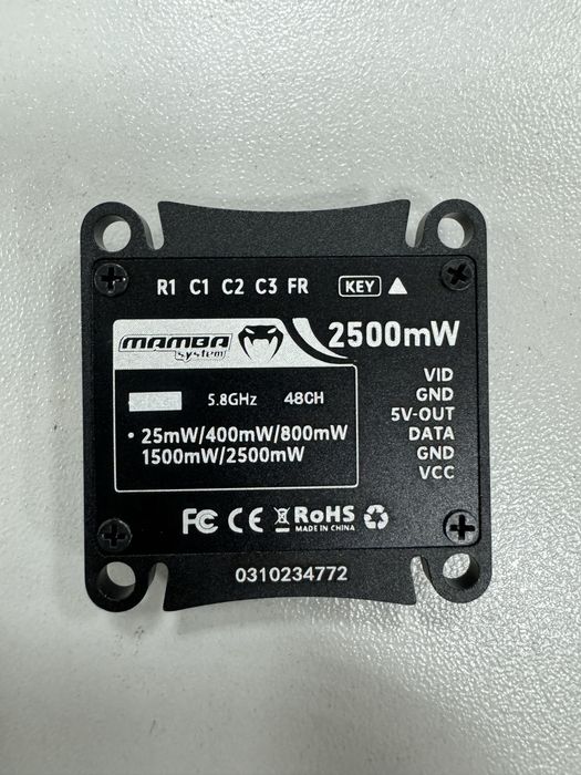 Відеопередавач Mamba 2,5W для FPV