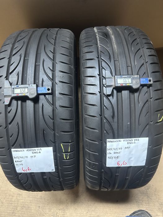 2x 215/45R17 91Y HANKOOK VENTUS V12 EVO2 opony letnie XL RANT