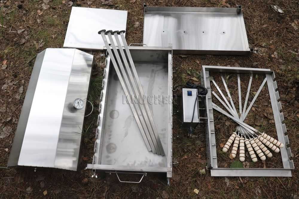 Мангальний комплект з електроприводом з Нерж - Мангал Кручень шампурів