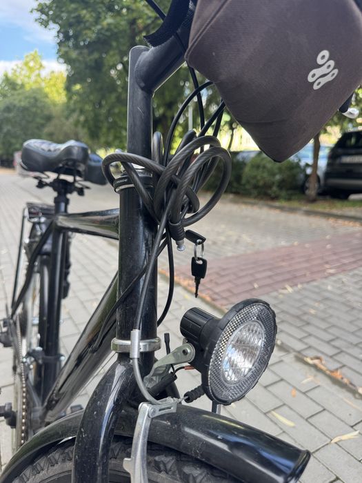 Stylowy ROWER / trekkingowy – przerzutki, dynamo, koszyk + akcesoria
