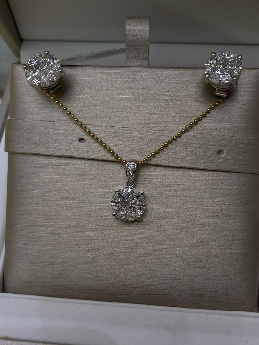 Naszyjnik z diamentami Infinity Illusion 1.06 CT