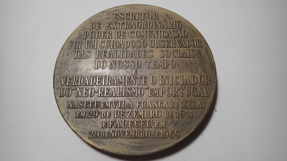 Medalha em Bronze Alves Redol