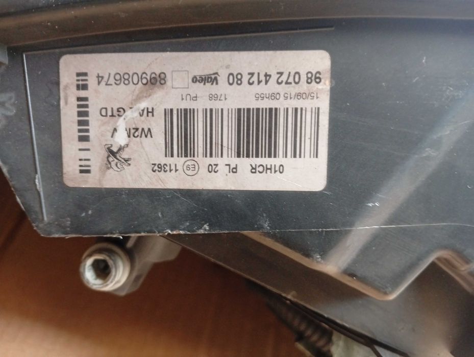 farol esq peugeot 508 II