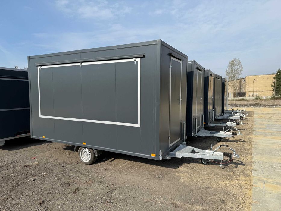 Przyczepa gastronomiczna 4x2m PROMOCJA W SZCZYCIE SEZONU !!! Ocynk, Sklejka, ANTRACYT! OD RĘKI !!!