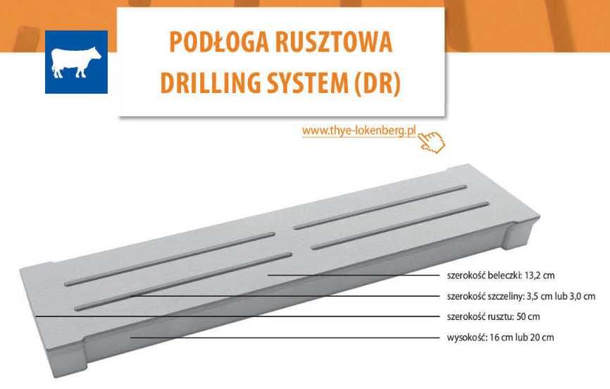 ruszta betonowe dla bydła i trzody