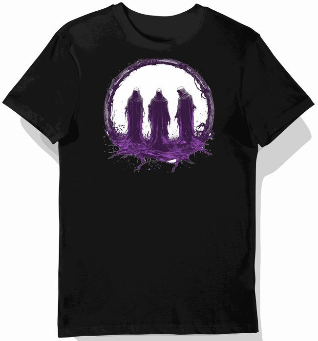 Koszulka męska czarna z nadrukiem doom metalowym M
