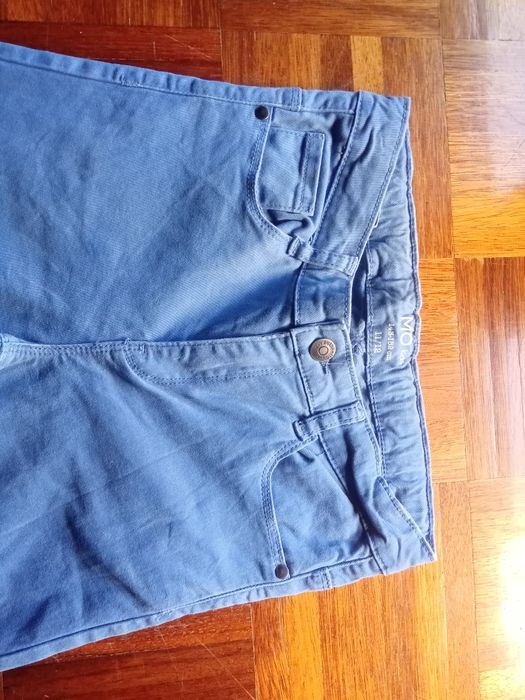 Calça straight 11/12 anos