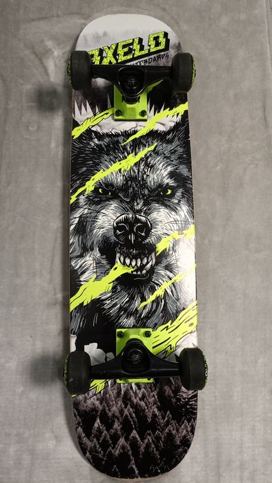 Deskorolka oxelo skate MID 5 Wolf green