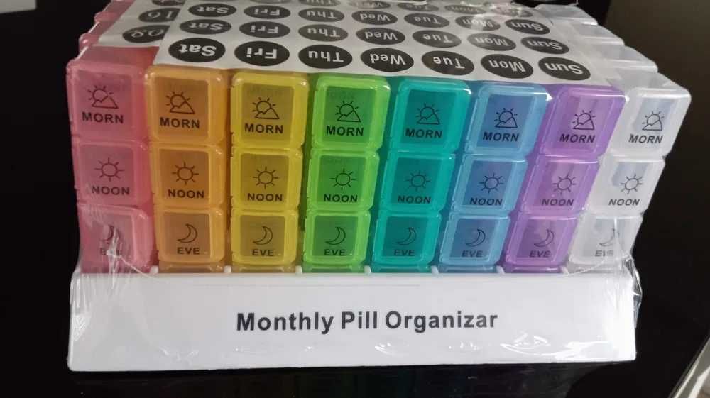 Caixa organizadora de medicamentos (31 dias) Nova e Selada