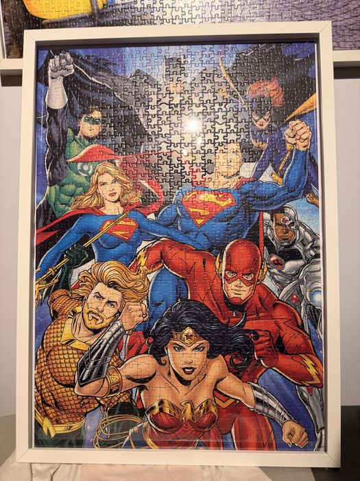 Puzzle 1000 peças, montado e com moldura