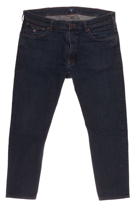 Spodnie Gant Straight W34 L30 Męskie Indigo Casual Stretch Jeans