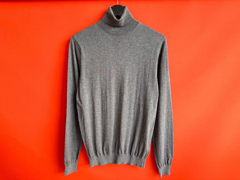 MASSIMO DUTTI CASHMERE SILK оригінал чоловіча светр джемпер гольф з кашеміру шовку розмір M