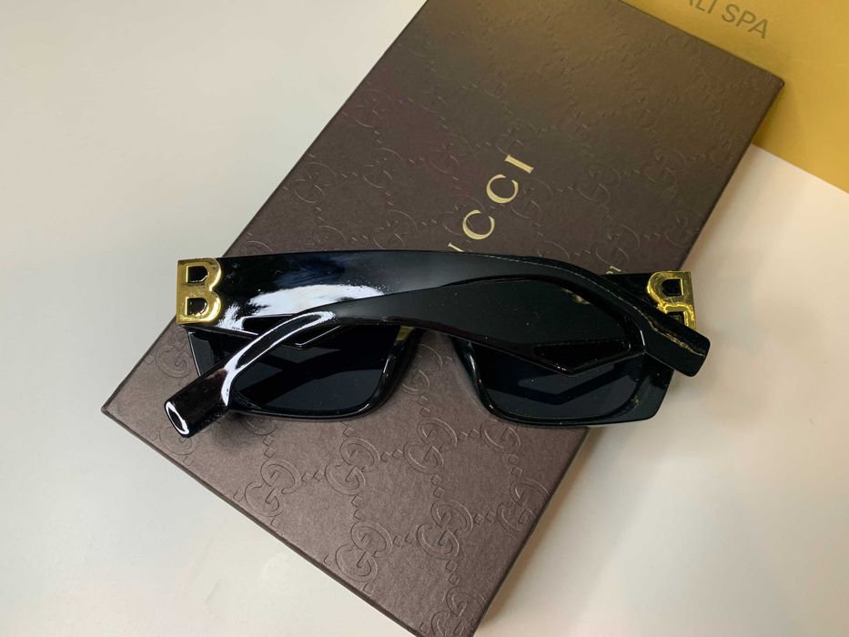 Stylowe i eleganckie okulary B przeciwsłoneczne czarne