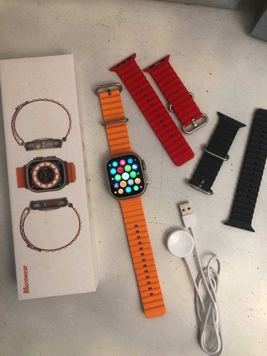 Смарт часы  Ultra Apple Watch + 3 ремешка