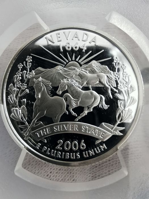 США 25 центів 2006р. - 50 штатів "NEVADA". СРІБЛО. СЛАБ.