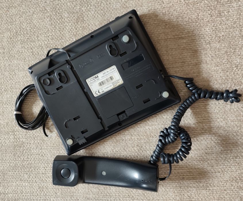 Telefone com auscultador e fios
