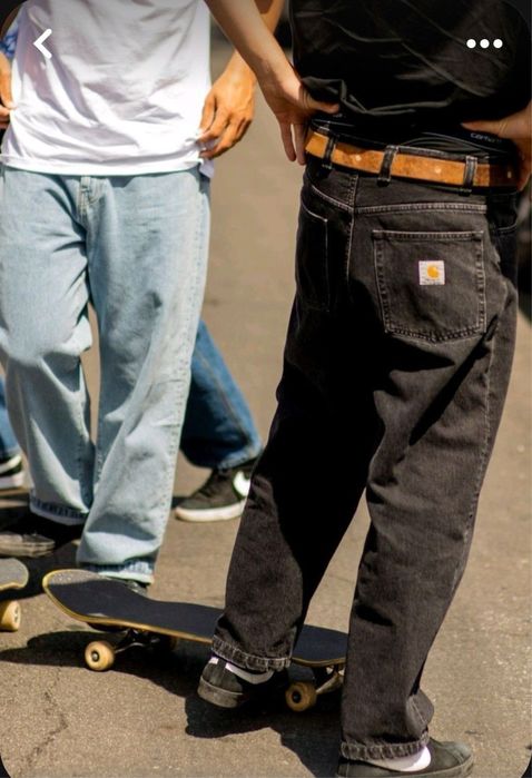 Джинси Carhartt Relaxed Fit Джинсы Черные Штаны Кархарт