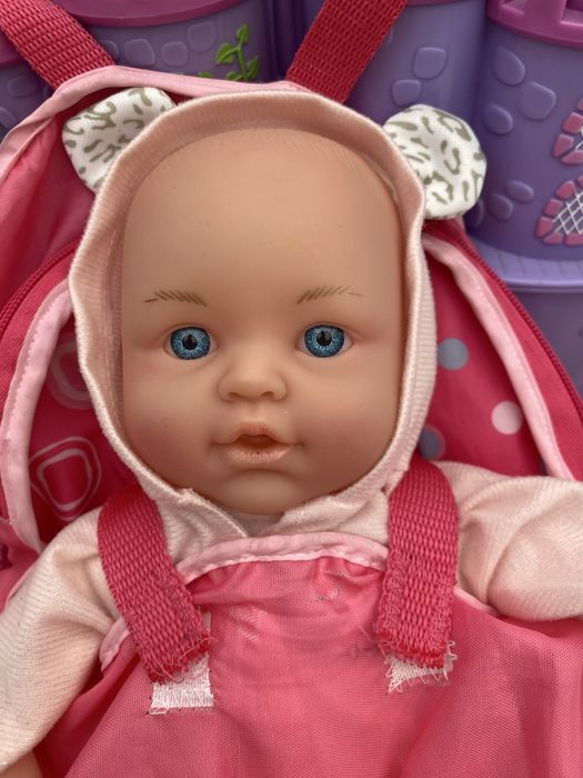 Nenuco com marsupio Bebe com mochila transportadora423439355452467202
