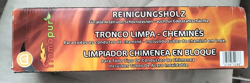 Bloco de limpeza para chaminés NOVO