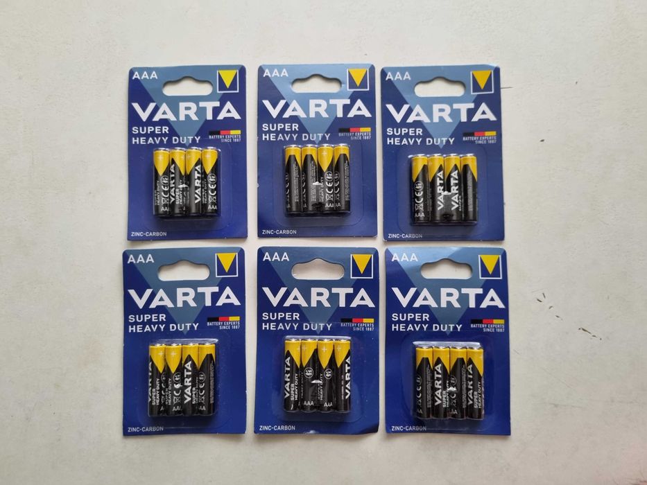 Мізинчикові батарейки VARTA Super Heavy Duty AAA (R03) 4 шт./уп.