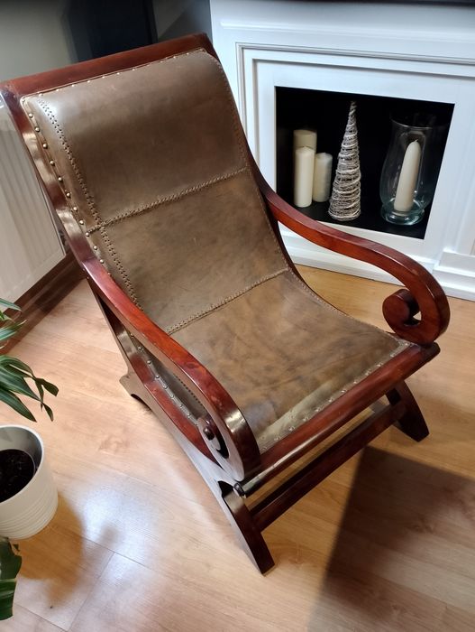 Fotel , krzesło z drewna tekowego