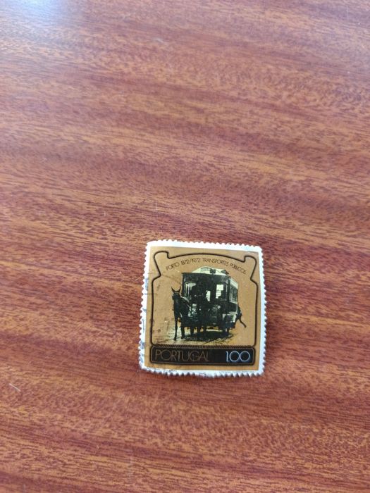 Selo de colecção "Porto 1872/1972-Transportes Publicos.