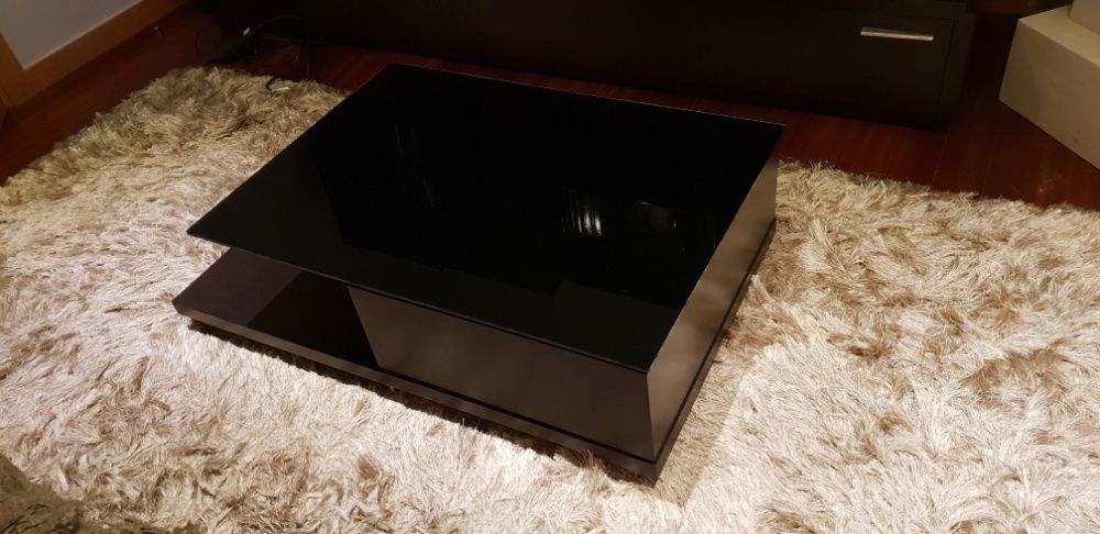 Mesa de centro em carvalho wengue