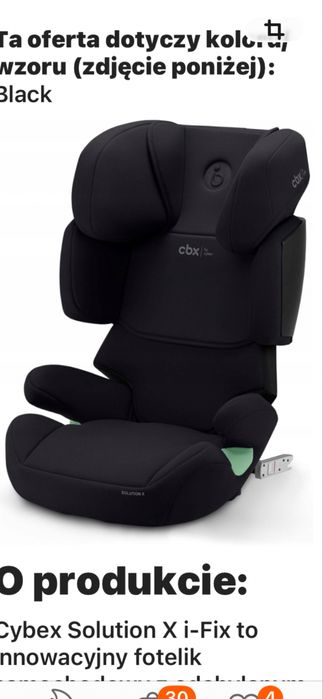 Sprzedam fotelik samochodowy cbx