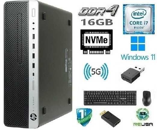 Pç HP 600G3 6ªG|i7.6700-3.4G|16G|NVMe512G+HDD500G|Wifi+BT|VGA/DP|W11