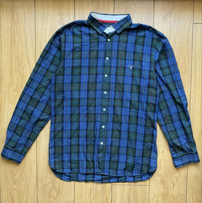 Gant Indigo Oxford koszula meska w kratke