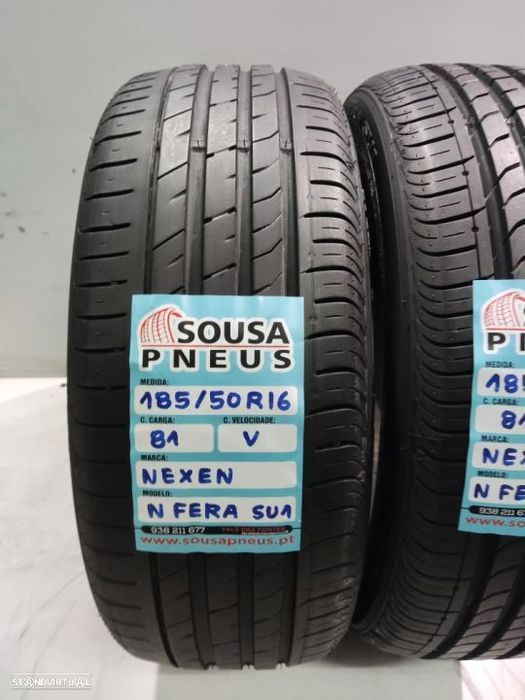 2 pneus semi novos 185-50r16 nexen - oferta dos portes