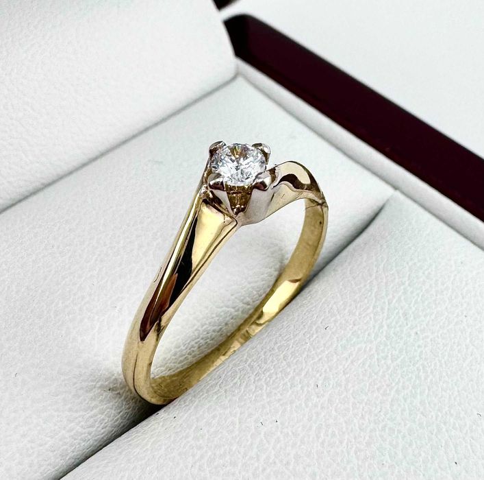 Śliczny złoty pierścionek 2,01g 585 14K R. 14