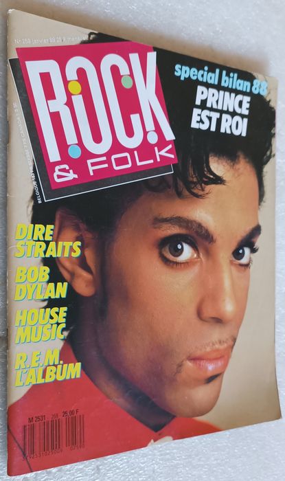 Antiga revista musical Rock & Folk N°259 Janvier 1989 Prince