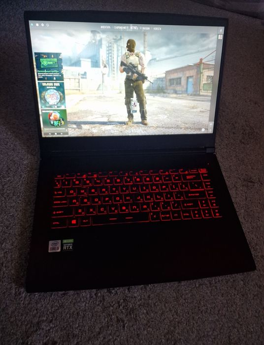 MSI / RTX 3060 6GB / 144Hz / i5-10500H / 16GB / NVMe 512GB/  Чудовий стан / Ігровий ноутбук GF65 Thin 10UE