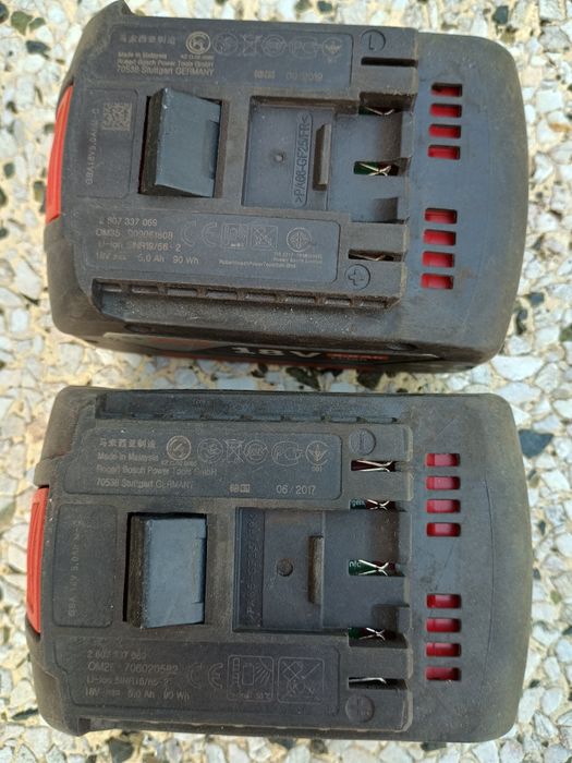 Dwa akumulatory Bosch 18V 5,0Ah