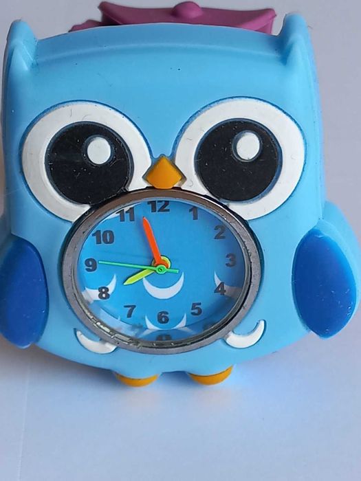 Детские часы Wacky Watch, сова.Цвет голубой.Браслет на любой размер.